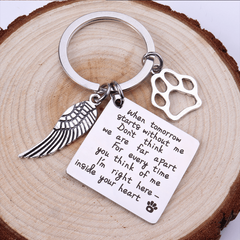 Pet Memorial Keychain Loss Sympathy Remembrance