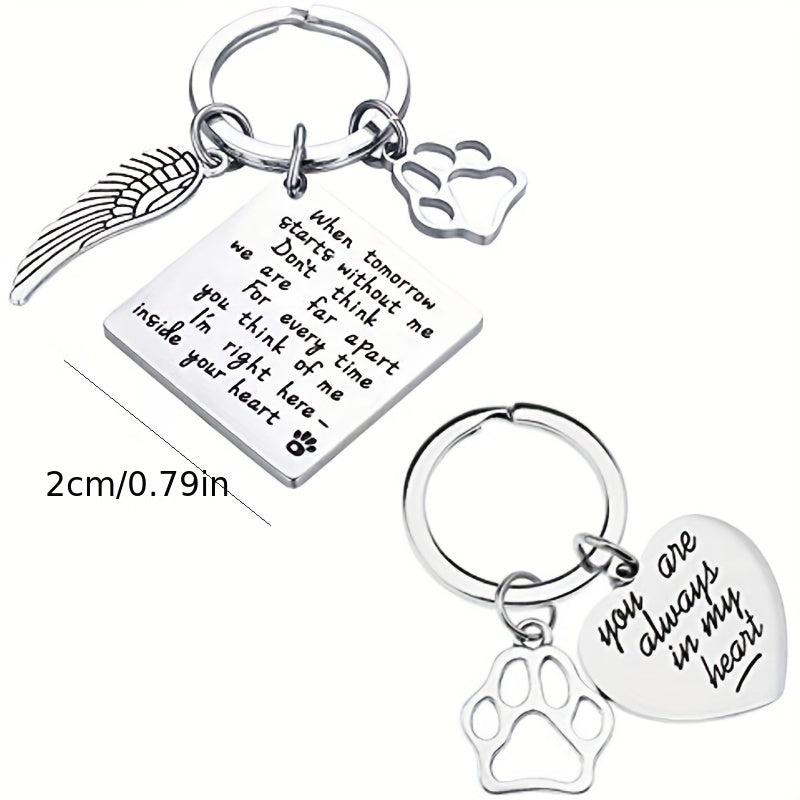 Pet Memorial Keychain Loss Sympathy Remembrance