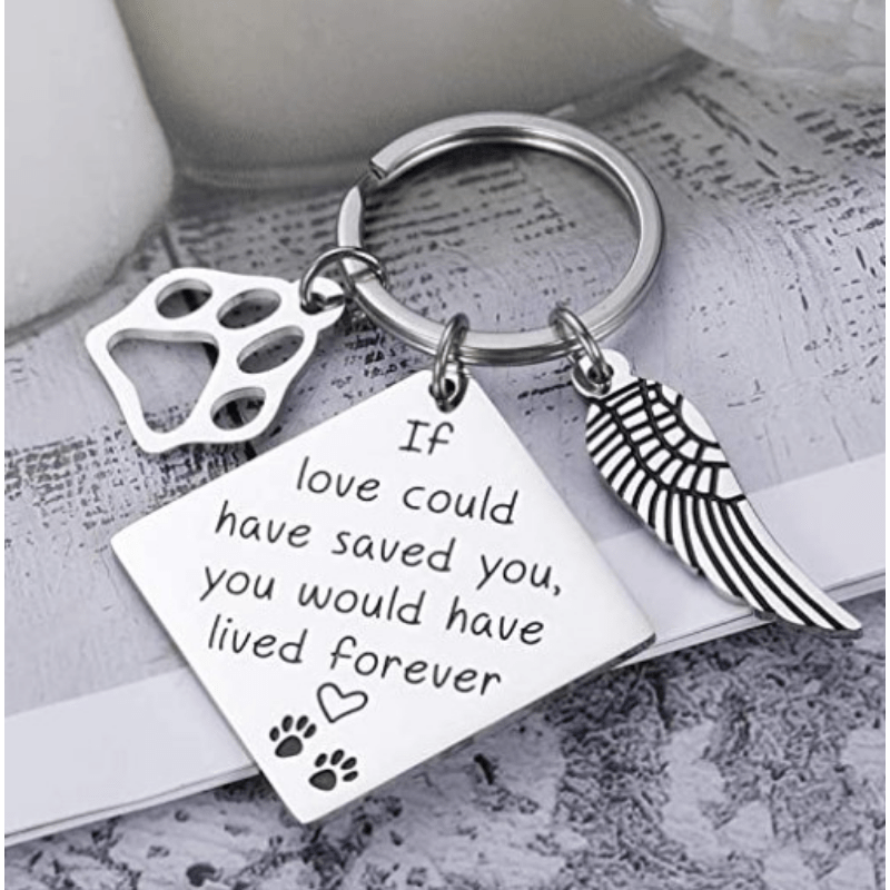 Pet Memorial Keychain Loss Sympathy Remembrance