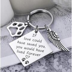 Pet Memorial Keychain Loss Sympathy Remembrance