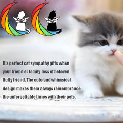 Rainbow Bridge Cat Memorial - Sympathy Gift for Loss of Cat