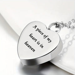 Heart Pendant Cremation Urn Necklace - Pet Memorial Accessory