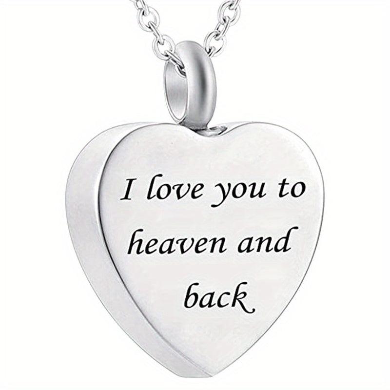 Heart Pendant Cremation Urn Necklace - Pet Memorial Accessory