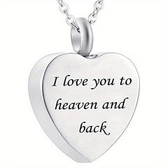 Heart Pendant Cremation Urn Necklace - Pet Memorial Accessory