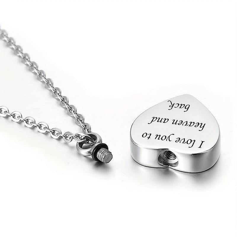 Heart Pendant Cremation Urn Necklace - Pet Memorial Accessory