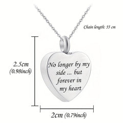 Heart Pendant Cremation Urn Necklace - Pet Memorial Accessory