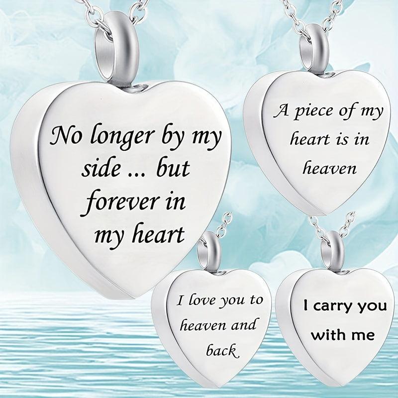 Heart Pendant Cremation Urn Necklace - Pet Memorial Accessory
