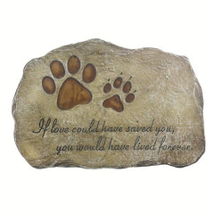 Custom Engraved Dog Memorial Stone - Tribute to Your Beloved Pet