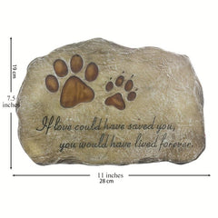 Custom Engraved Dog Memorial Stone - Tribute to Your Beloved Pet