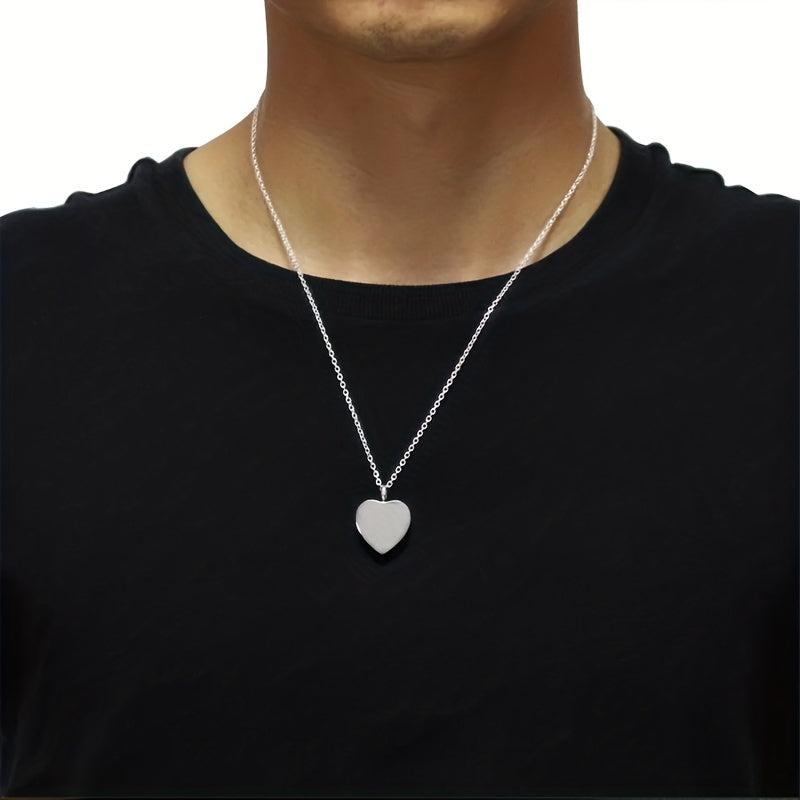 Heart Shaped Stainless Steel Cremation Urn Necklace for Pet Ashes