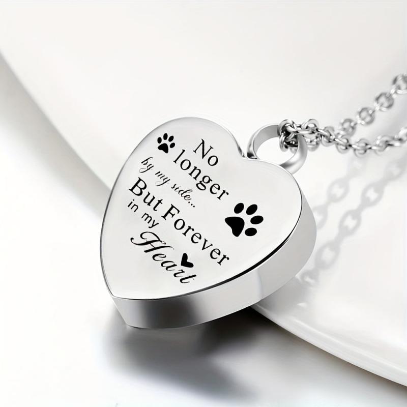 Memorial Jewelry Forever In My Heart Pet Cremation Necklace