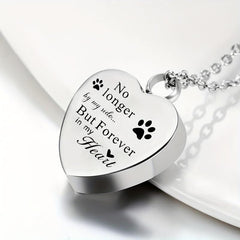 Memorial Jewelry Forever In My Heart Pet Cremation Necklace