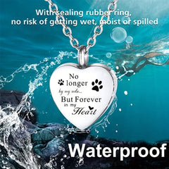 Memorial Jewelry Forever In My Heart Pet Cremation Necklace
