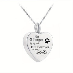 Memorial Jewelry Forever In My Heart Pet Cremation Necklace