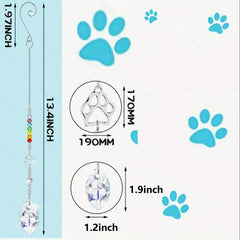 Pet Memorial Crystal Wind Chime for Dog
