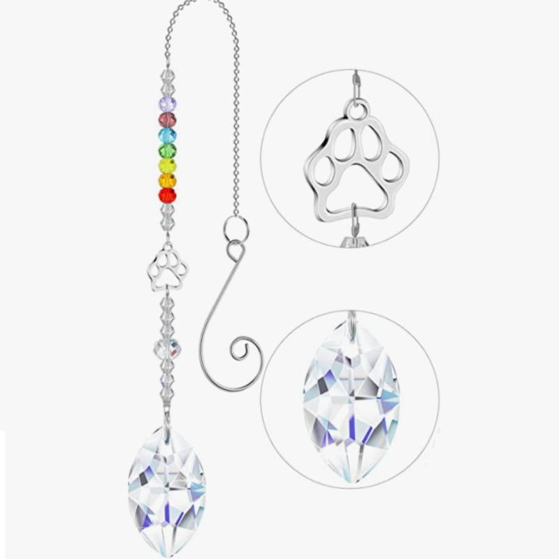 Pet Memorial Crystal Wind Chime for Dog