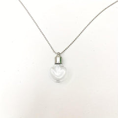 Stainless Steel Heart Pendant Cremation Urn Necklace