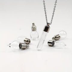 Stainless Steel Heart Pendant Cremation Urn Necklace