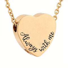 Heart Urn Necklace for Ashes Dog Cremation Jewelry Memorial Gift