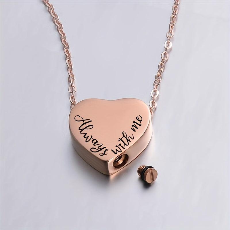 Heart Urn Necklace for Ashes Dog Cremation Jewelry Memorial Gift