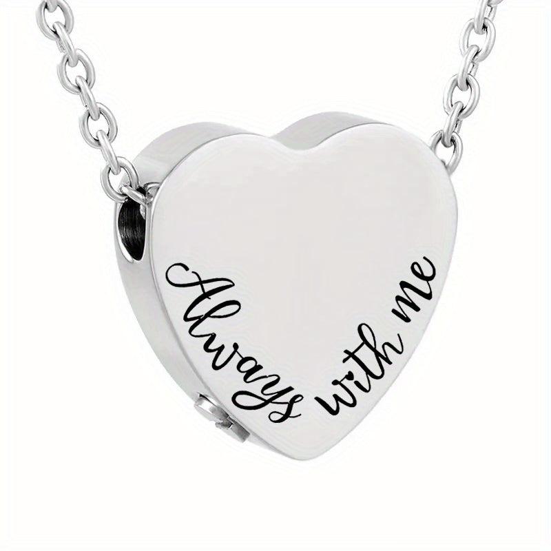 Heart Urn Necklace for Ashes Dog Cremation Jewelry Memorial Gift