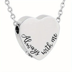 Heart Urn Necklace for Ashes Dog Cremation Jewelry Memorial Gift