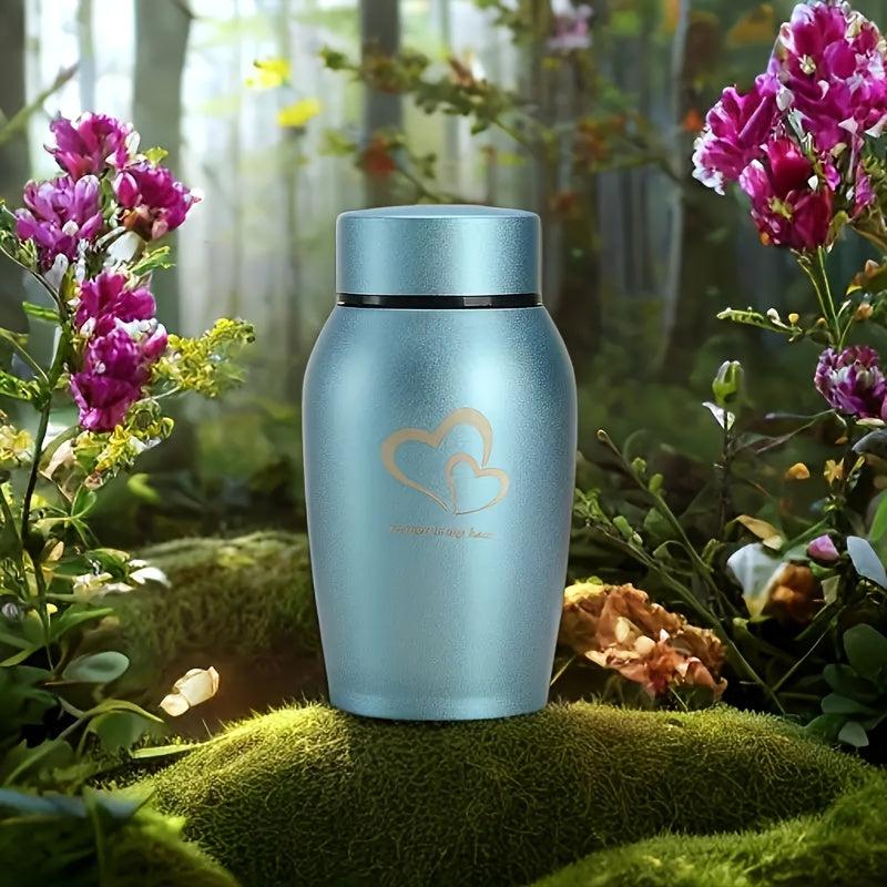 Stainless Steel Pet Urn Ashes Container Cats Dogs Memorial Cremation Urn