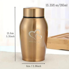 Stainless Steel Pet Urn Ashes Container Cats Dogs Memorial Cremation Urn