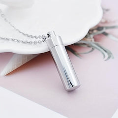 Pet Memorial Ash Jewelry Stainless Steel Keepsake Pendant for Cat/Dog Cremains