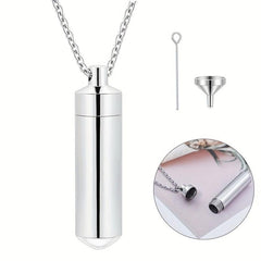 Pet Memorial Ash Jewelry Stainless Steel Keepsake Pendant for Cat/Dog Cremains