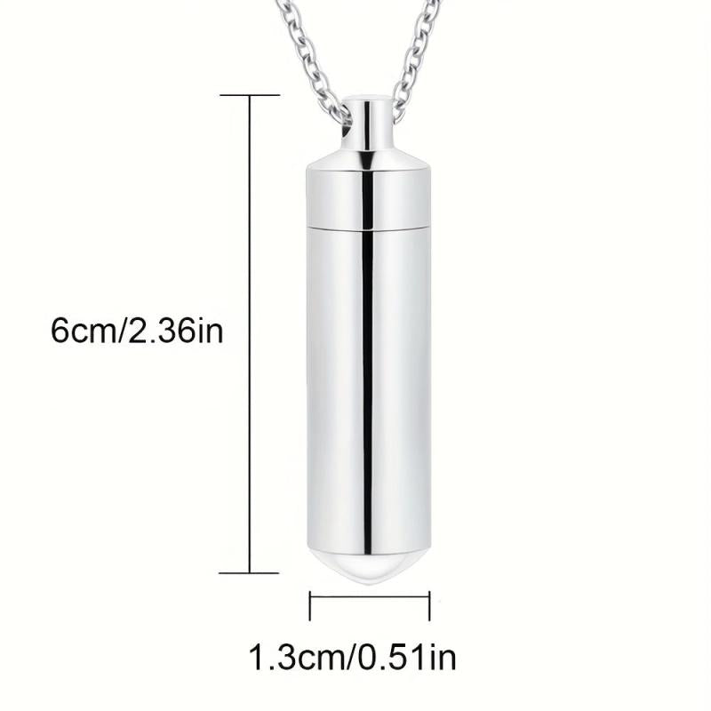 Pet Memorial Ash Jewelry Stainless Steel Keepsake Pendant for Cat/Dog Cremains