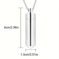 Pet Memorial Ash Jewelry Stainless Steel Keepsake Pendant for Cat/Dog Cremains