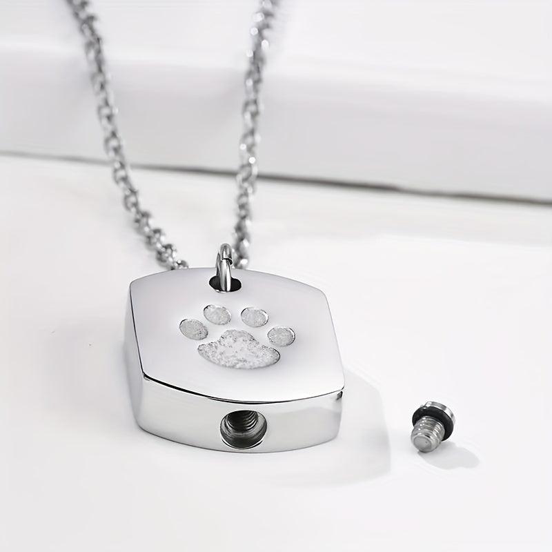 Pet Memorial Ash Pendant Necklace - Cherish Your Beloved Pet's Memory Forever