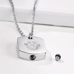 Pet Memorial Ash Pendant Necklace - Cherish Your Beloved Pet's Memory Forever
