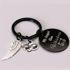 Cat Pet Memorial Keychain Sympathy Gift Loss of Cat Remembrance Cat Jewelry