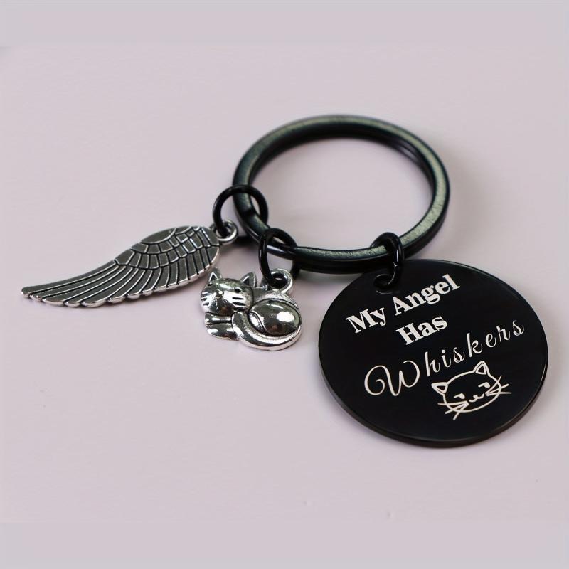 Cat Pet Memorial Keychain Sympathy Gift Loss of Cat Remembrance Cat Jewelry