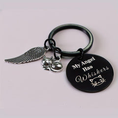 Cat Pet Memorial Keychain Sympathy Gift Loss of Cat Remembrance Cat Jewelry