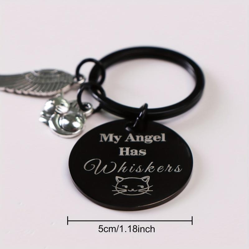 Cat Pet Memorial Keychain Sympathy Gift Loss of Cat Remembrance Cat Jewelry