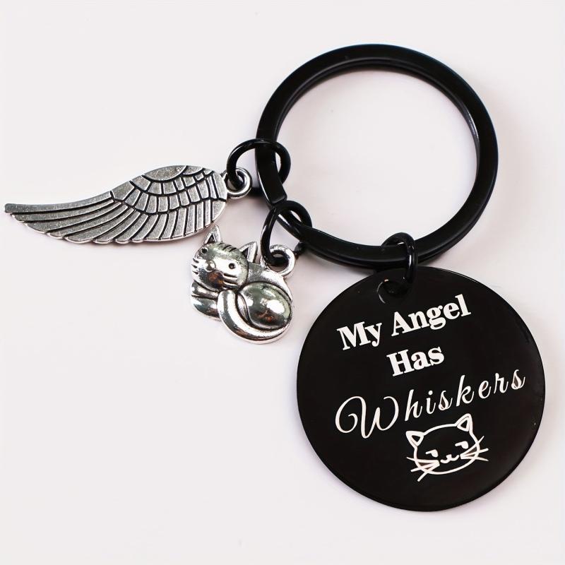 Cat Pet Memorial Keychain Sympathy Gift Loss of Cat Remembrance Cat Jewelry