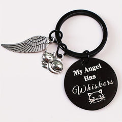 Cat Pet Memorial Keychain Sympathy Gift Loss of Cat Remembrance Cat Jewelry