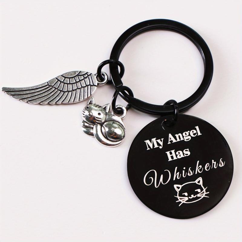 Cat Pet Memorial Keychain Sympathy Gift Loss of Cat Remembrance Cat Jewelry
