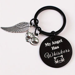 Cat Pet Memorial Keychain Sympathy Gift Loss of Cat Remembrance Cat Jewelry
