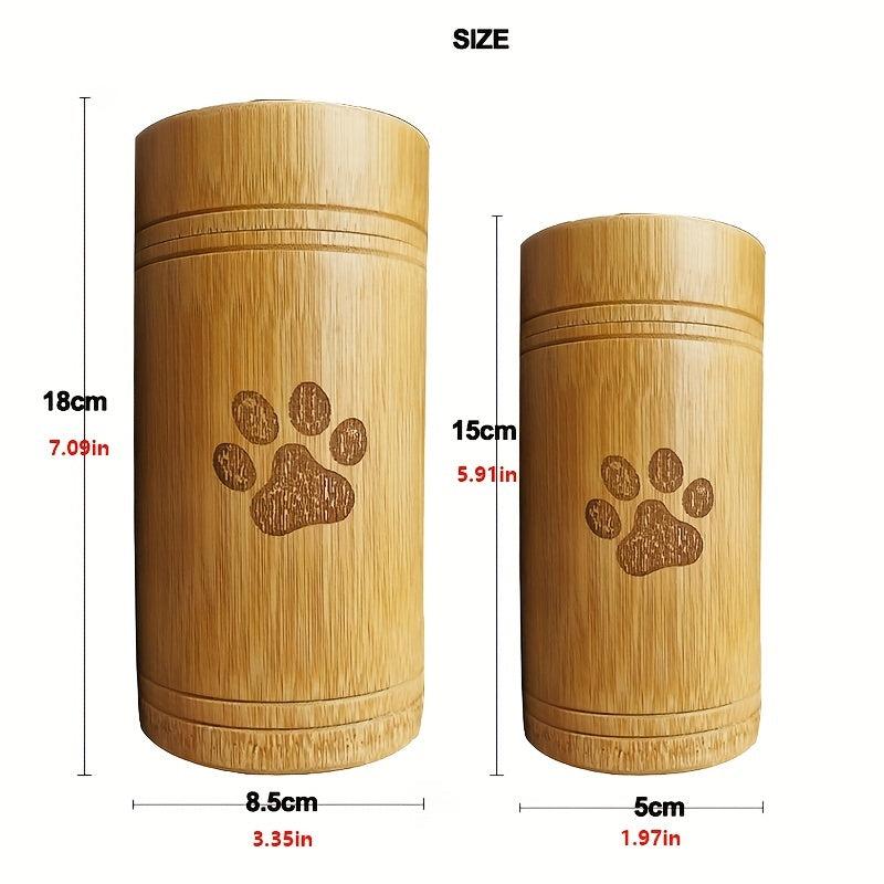 Bamboo Pet Urns Cat Foot & Dog Paw Memorial Accessories