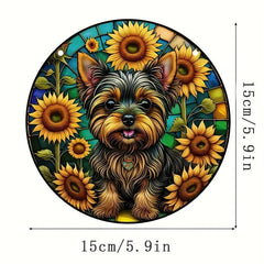 Dog Memorial Window Hanging Gift - Dog Sympathy Loss Funeral Memorial Gift