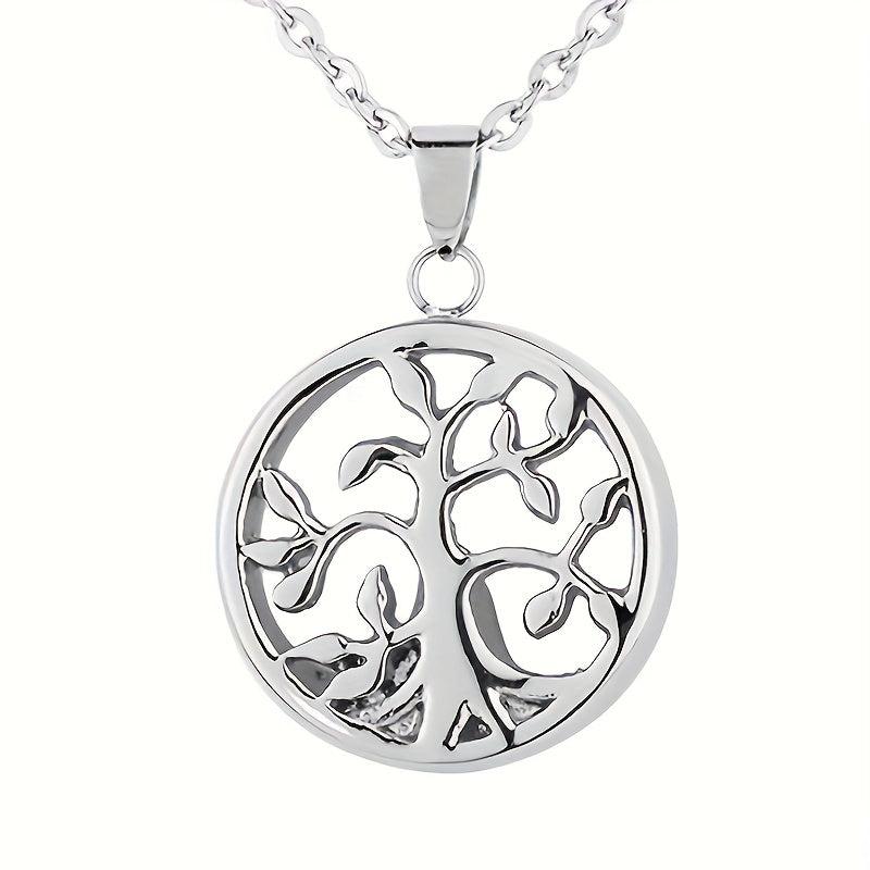 Tree of Life Cremation Necklace for Ashes Keepsake Memorial Urn Pendant