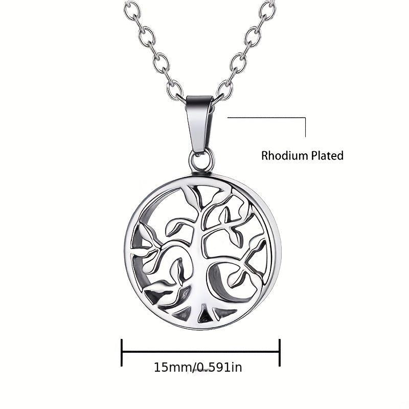 Tree of Life Cremation Necklace for Ashes Keepsake Memorial Urn Pendant