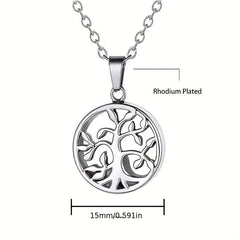 Tree of Life Cremation Necklace for Ashes Keepsake Memorial Urn Pendant