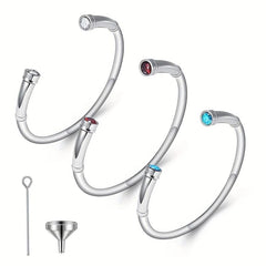 Birthstone Charm Bracelet for Cremation Ashes Memorial