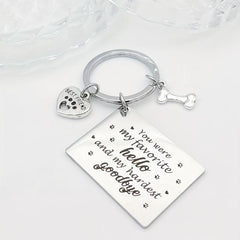 Pet Memorial Keychain Heartfelt Loss of Pet Gift