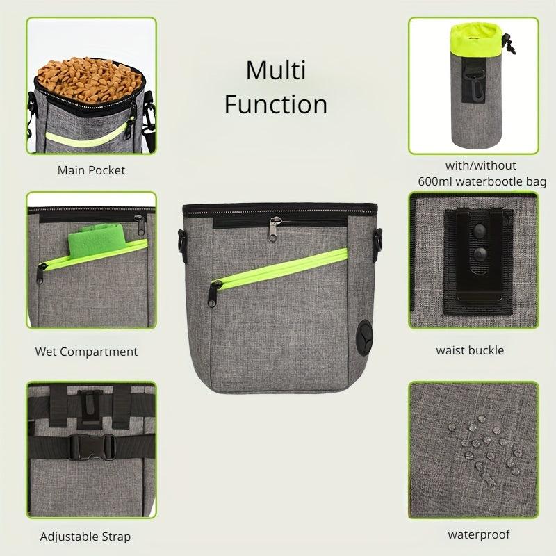 Dog Treat Pouch Training Bag with Poop Bag Dispenser